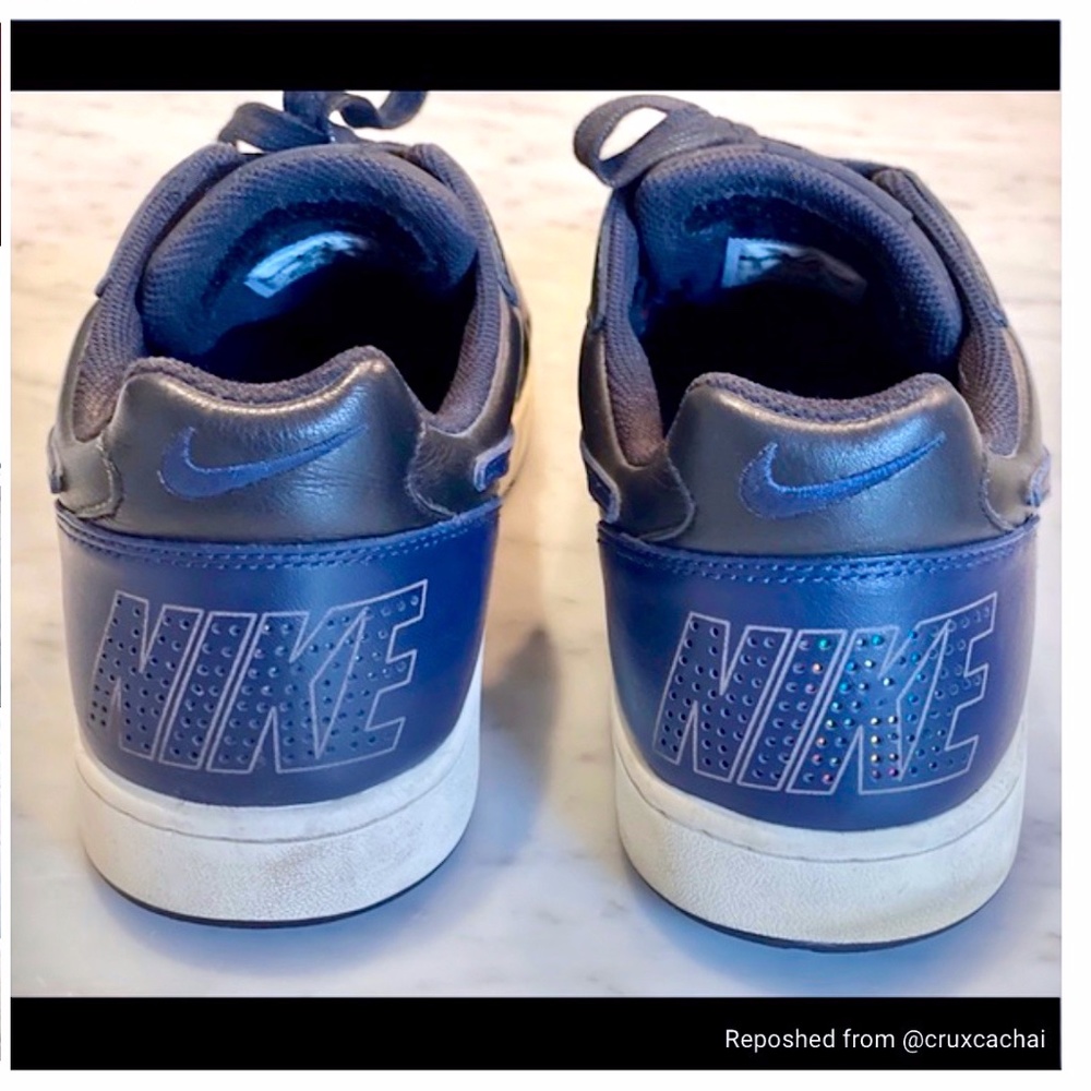 Nike NSW Tiempo 94 Soccer Sneaker Navy and Black Size 11 - Picture 5 of 12